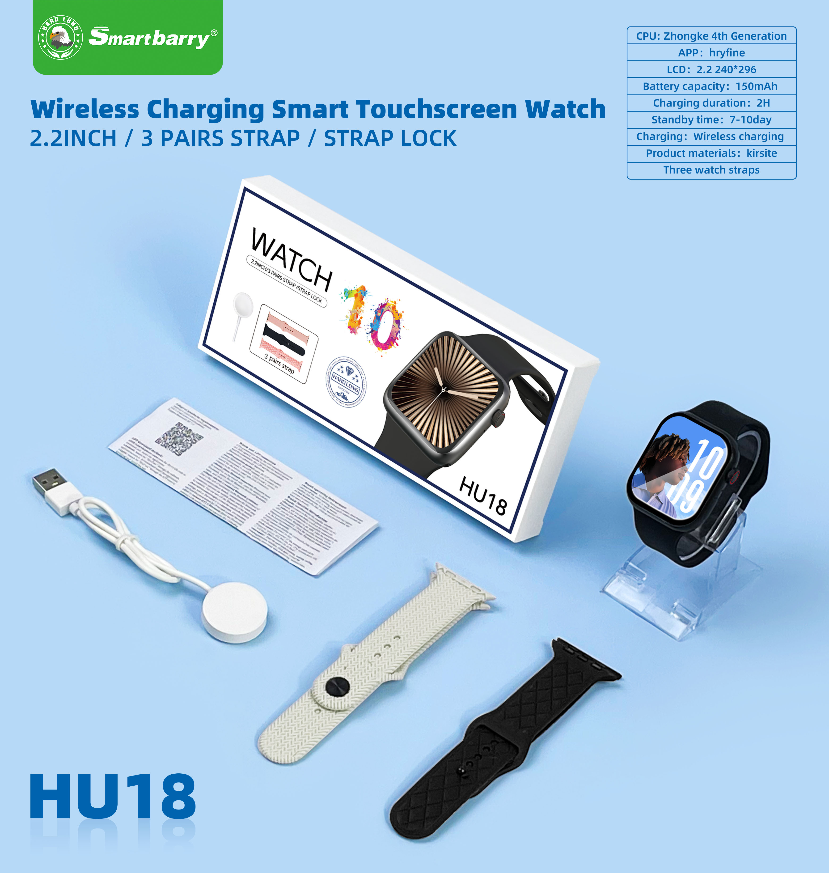 Smart Watch HU18,nodizz