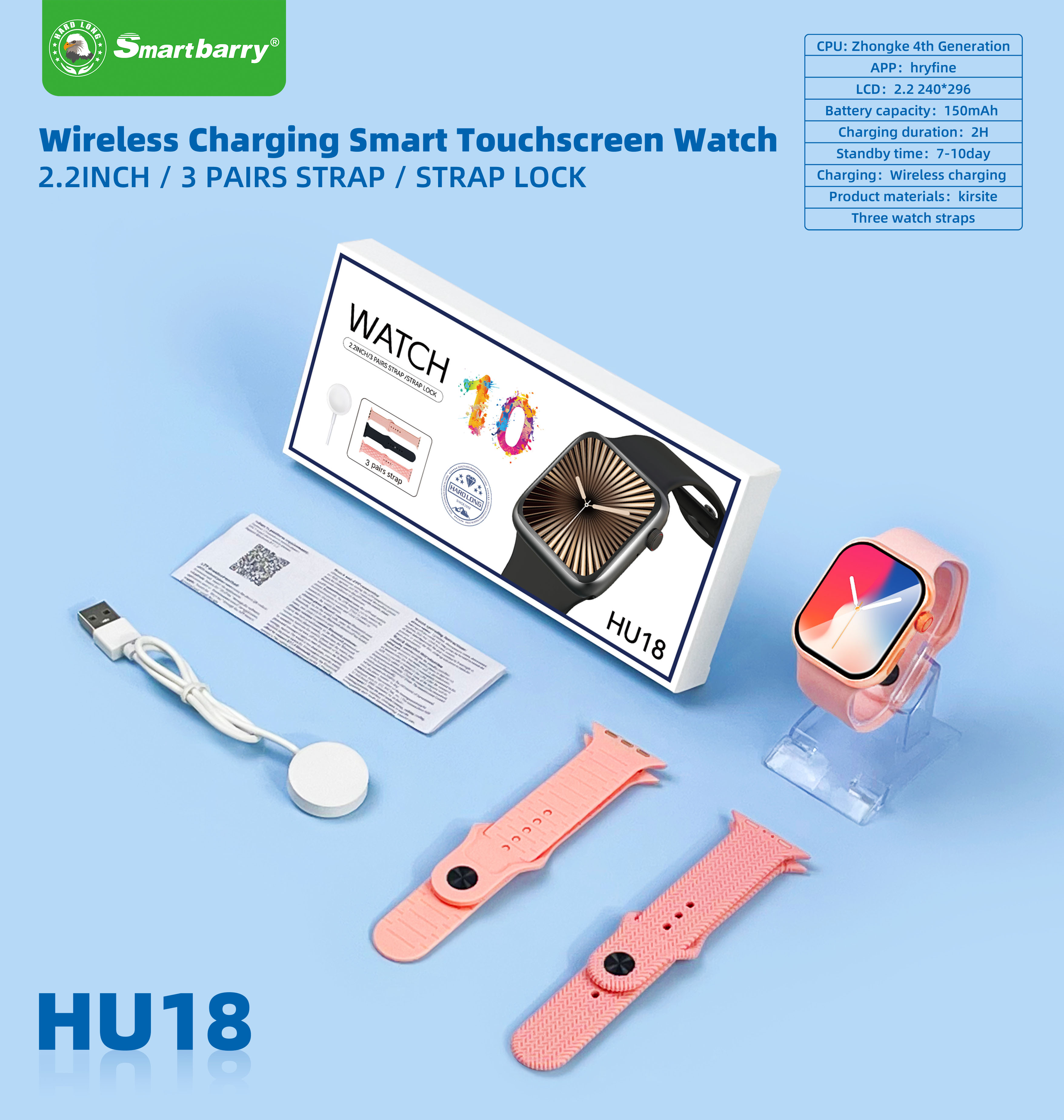 Smart Watch HU18,nodizz