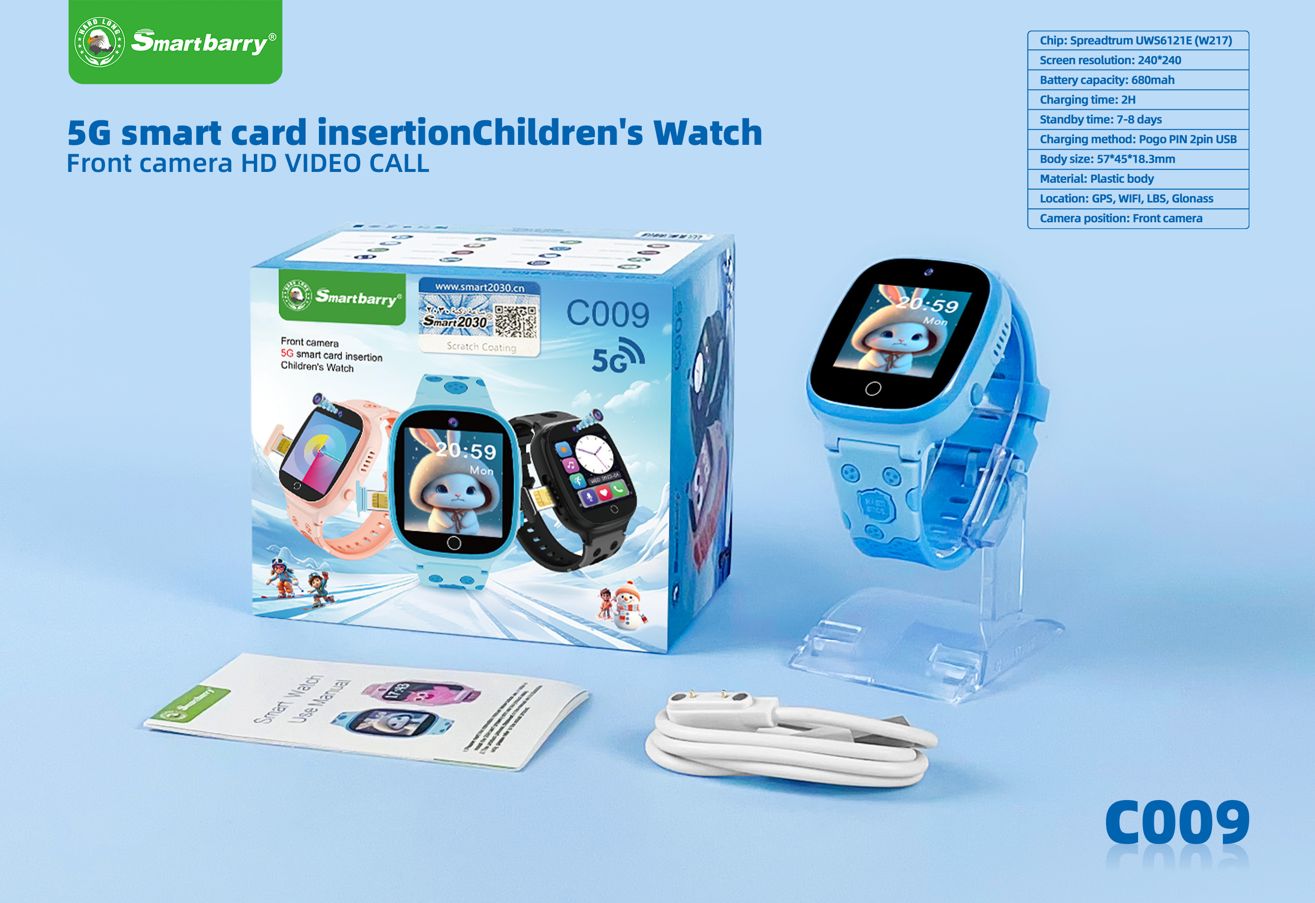 4G card insertion smartwatch C009,nodizz