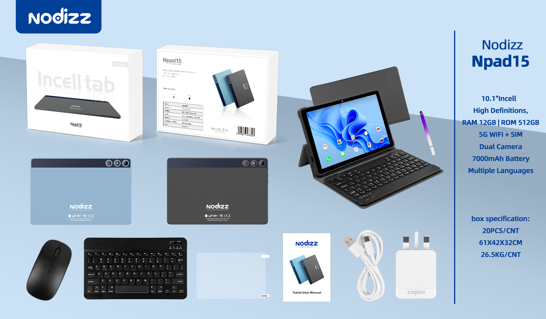 Adult tablet computer Npad15,nodizz