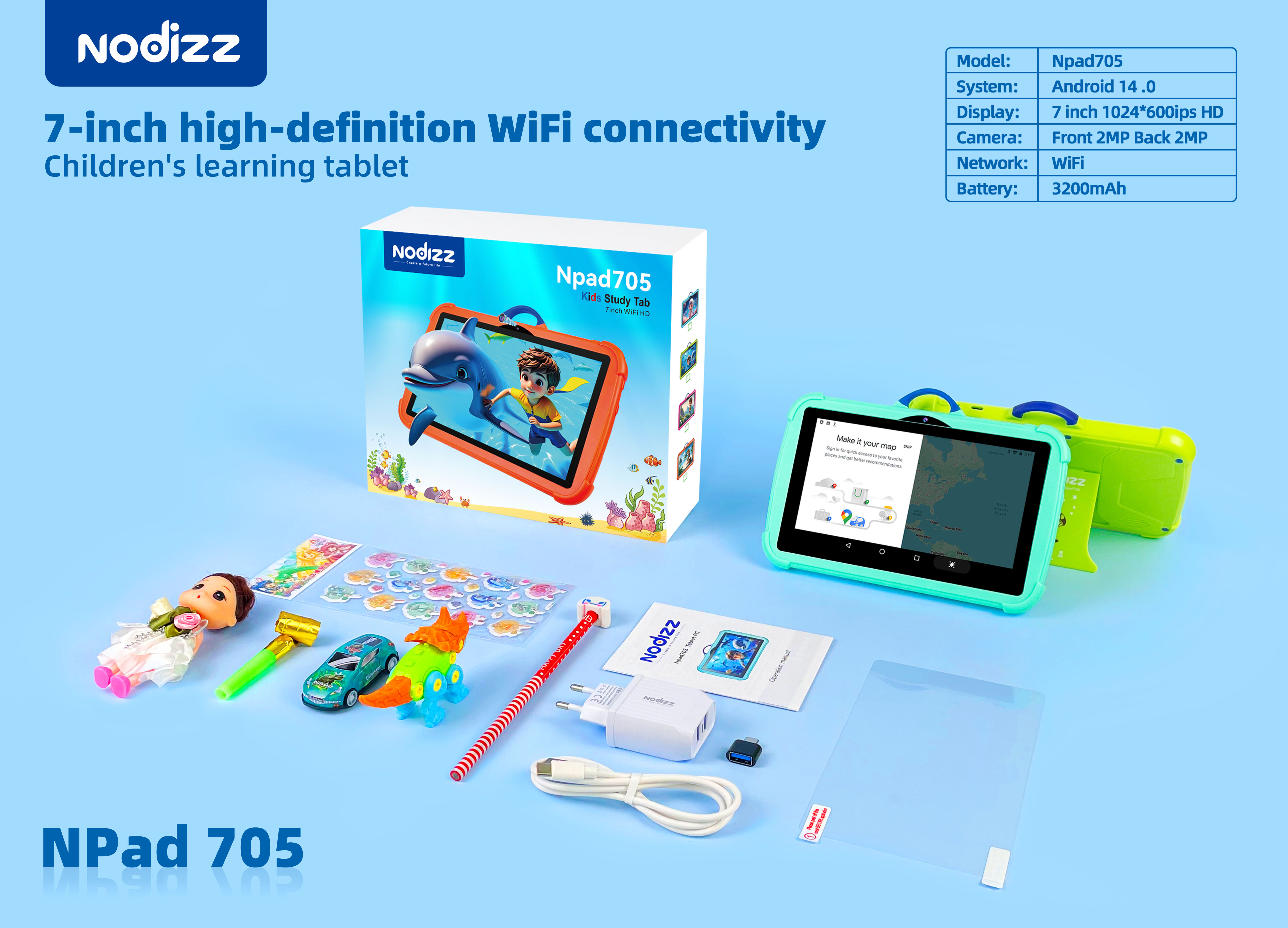 Kid's Tablet Npad705,nodizz