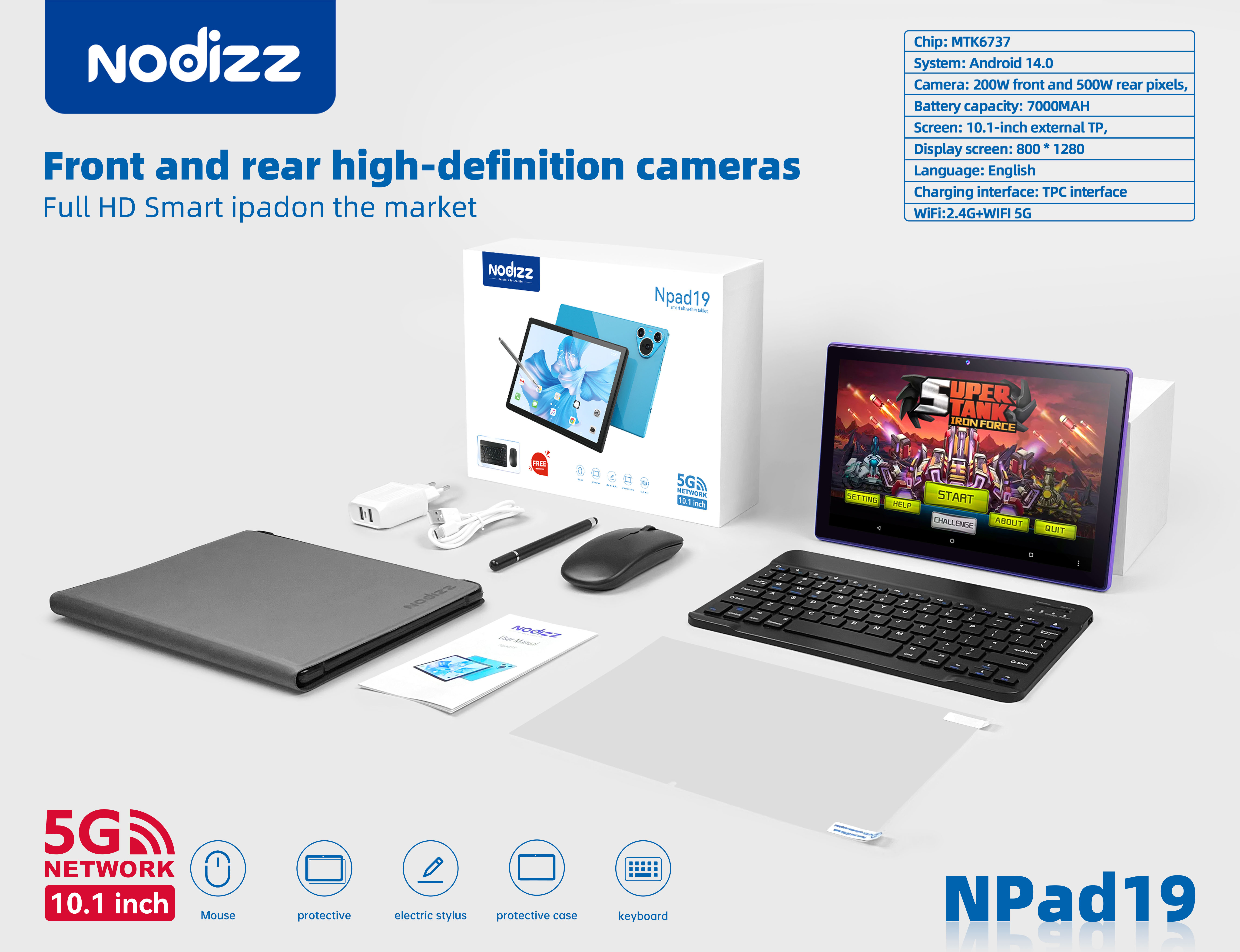 Adult tablet computer Npad19,nodizz