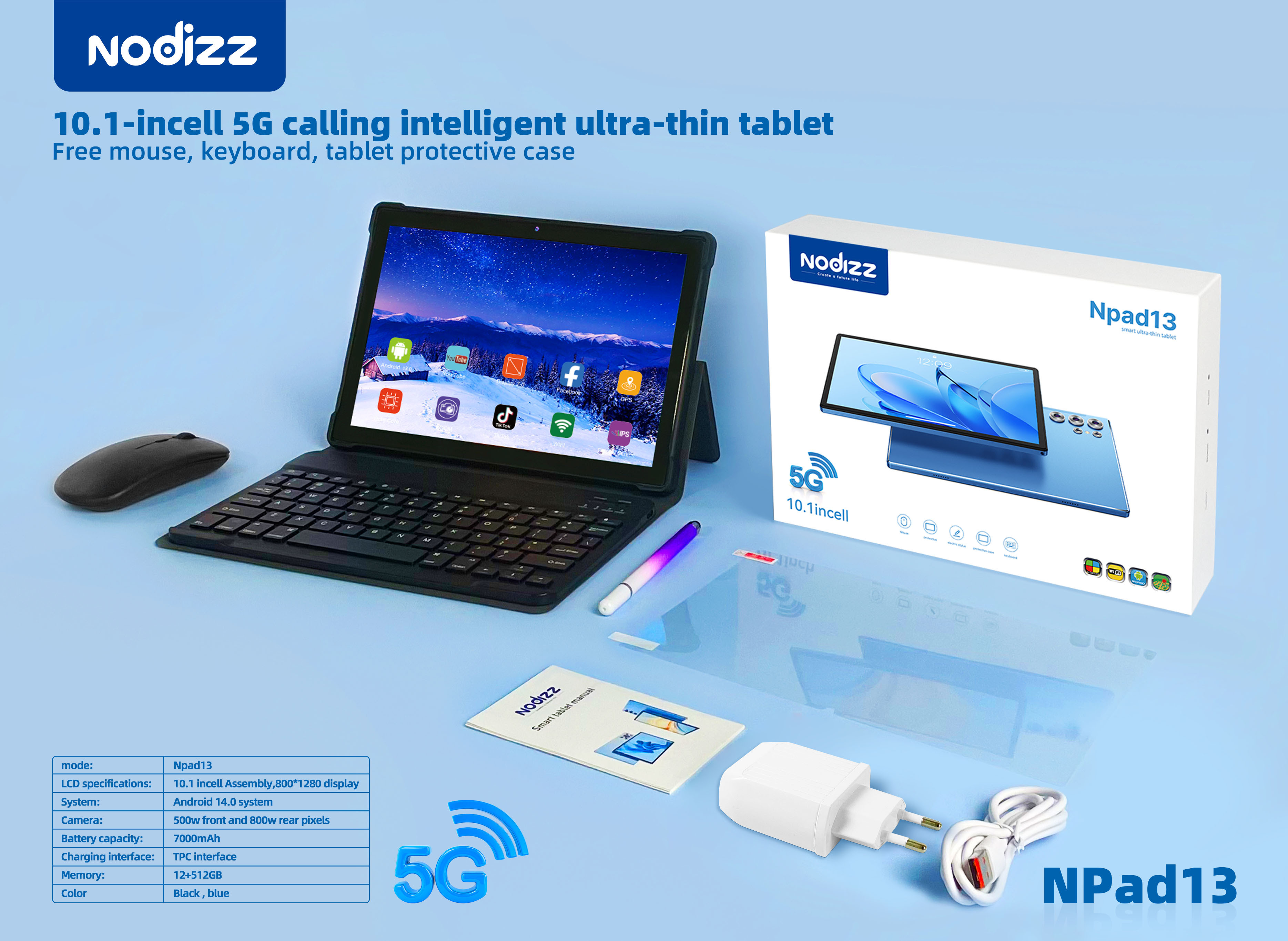 Adult tablet computer Npad13,nodizz