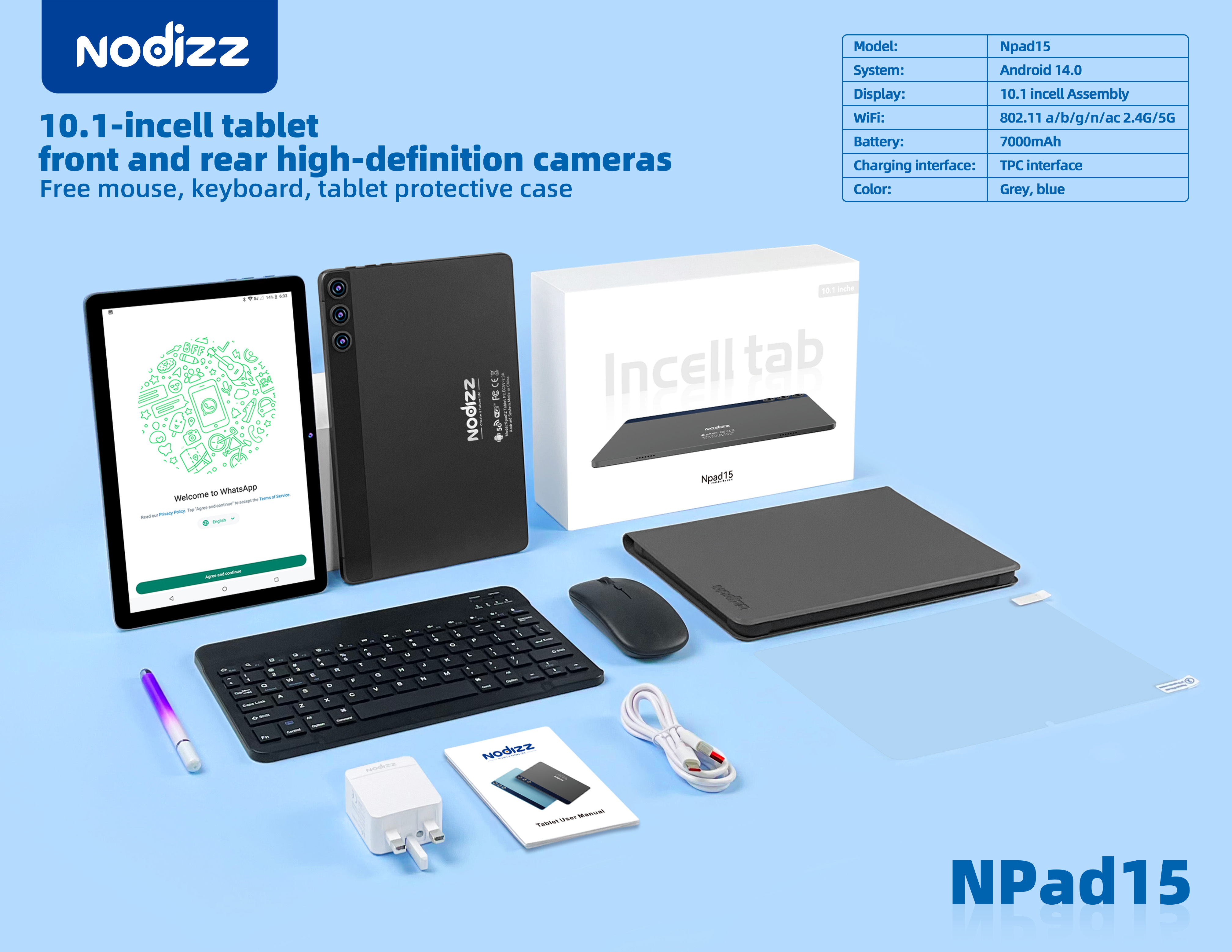 Adult tablet computer Npad15,nodizz