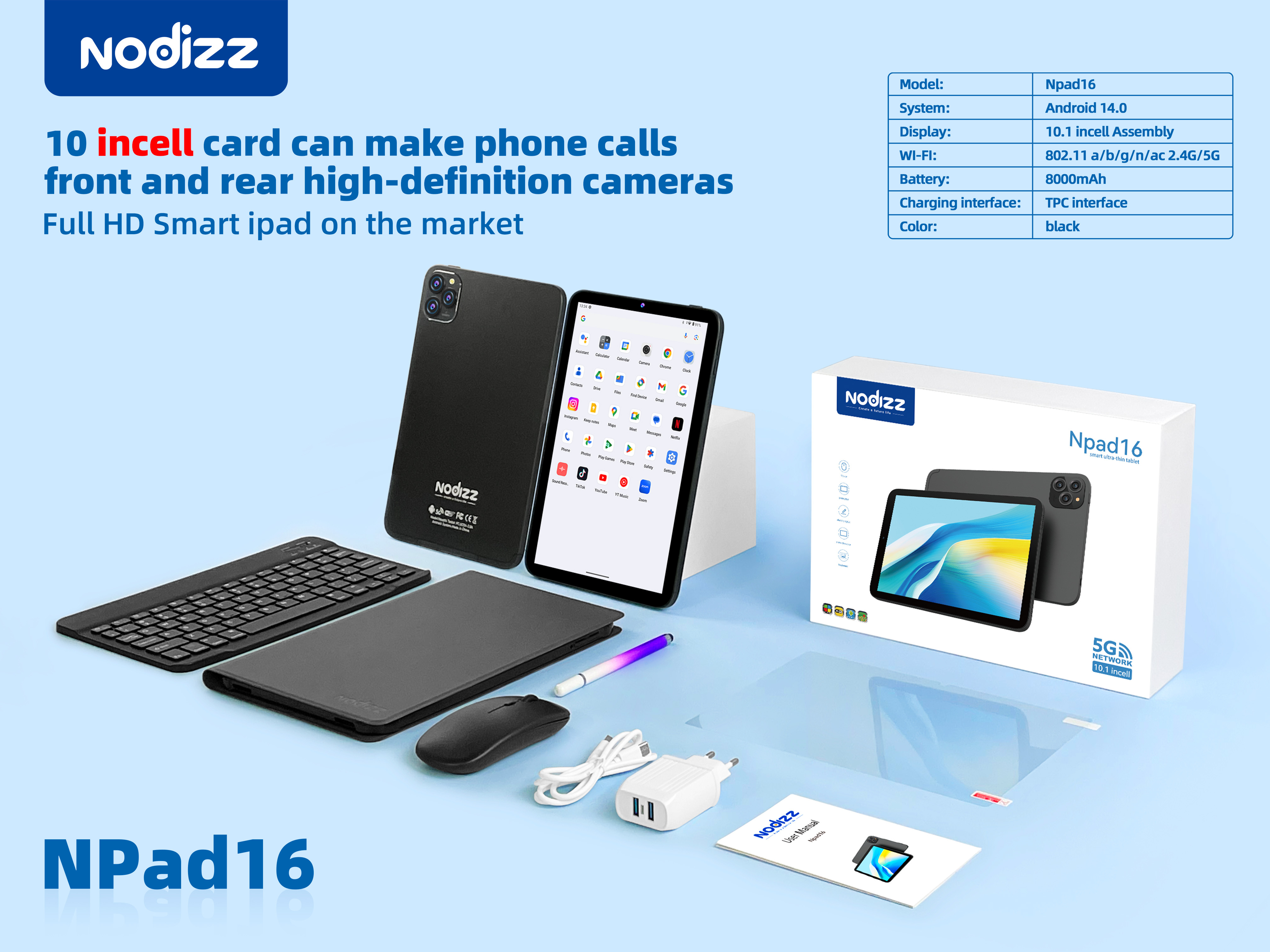 Adult tablet computer Npad16,nodizz