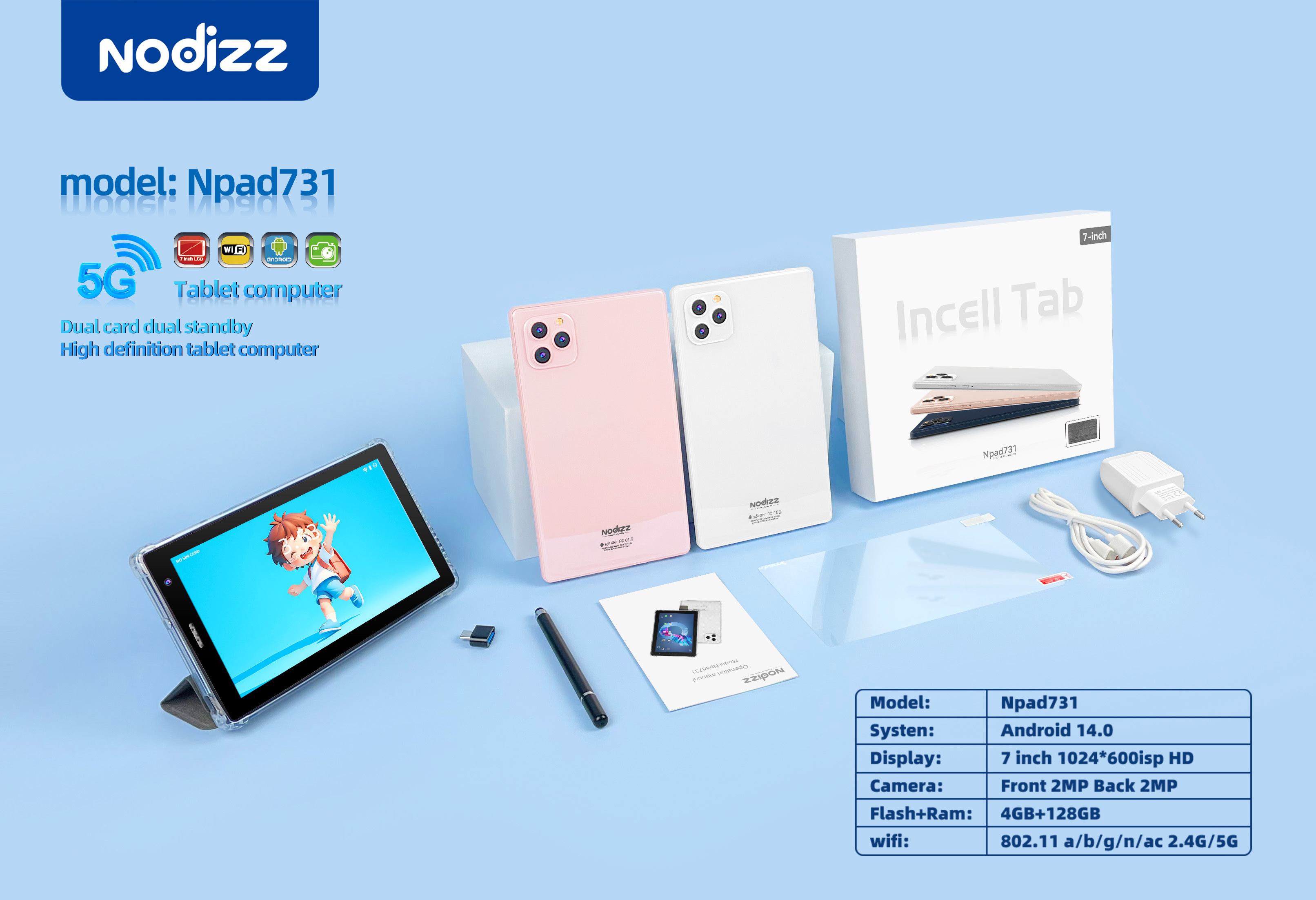 Adult tablet computer Npad731,nodizz