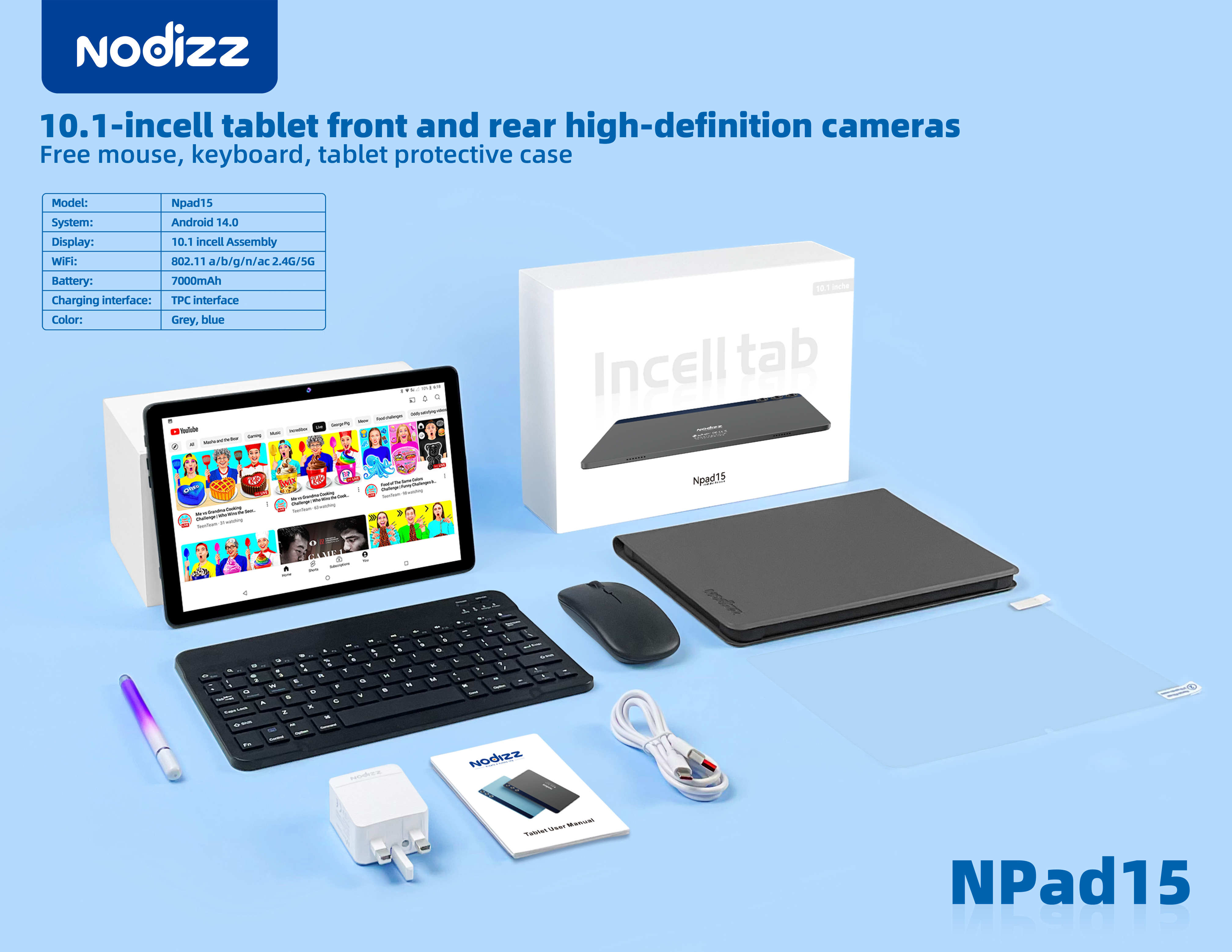 Adult tablet computer Npad15,nodizz