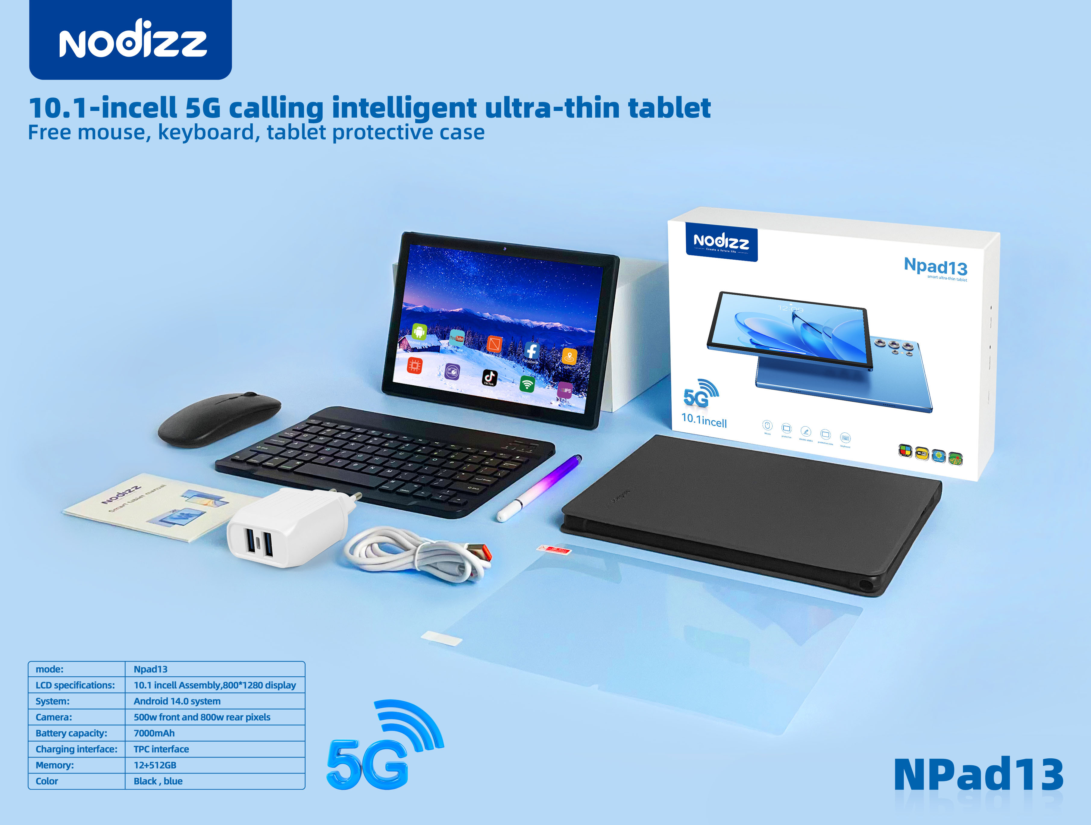 Adult tablet computer Npad13,nodizz