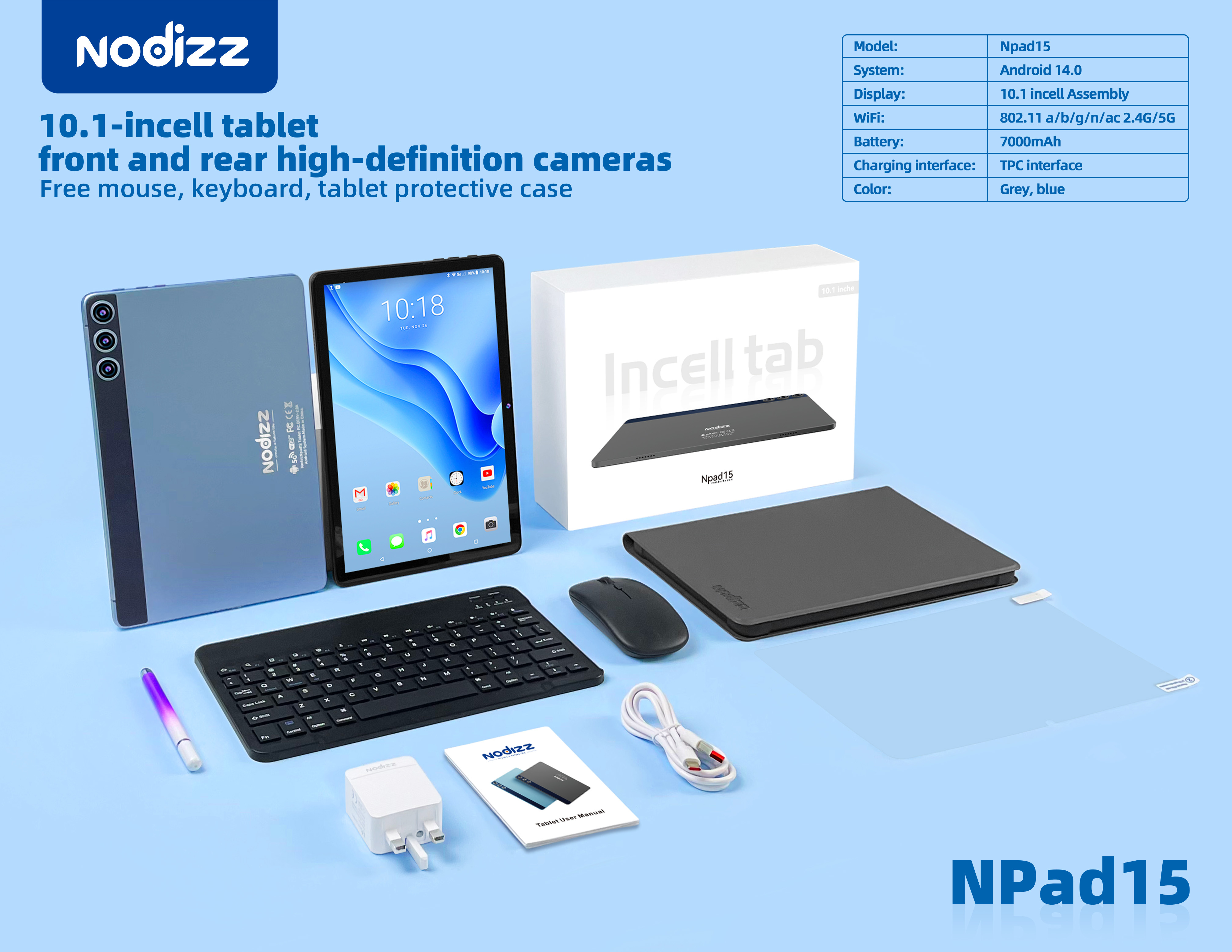 Adult tablet computer Npad15,nodizz