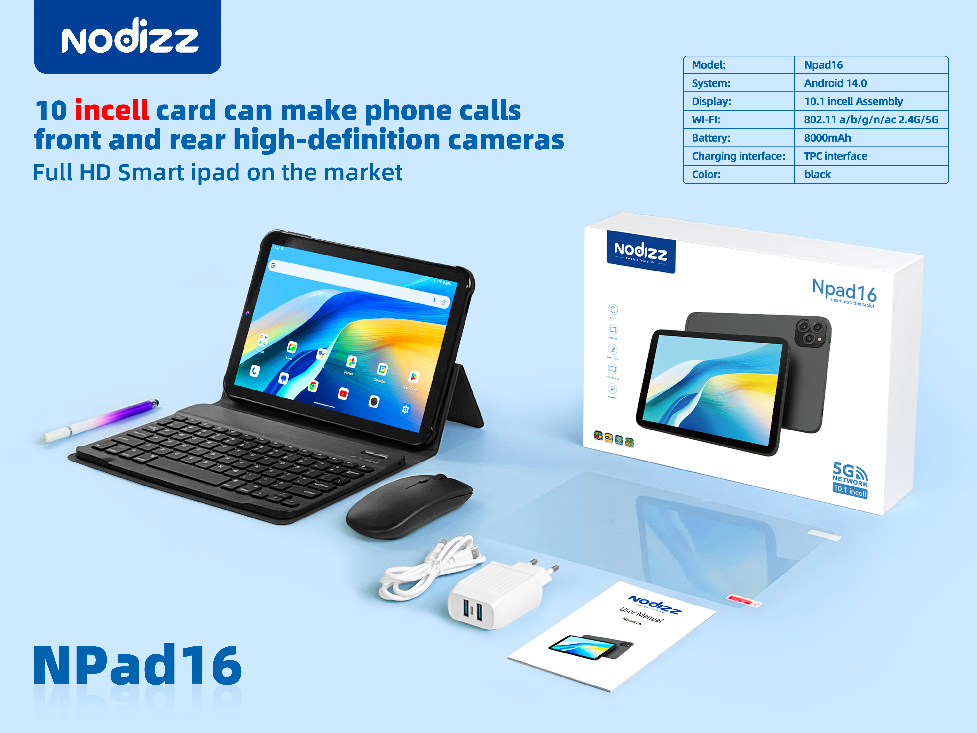 Adult tablet computer Npad16,nodizz