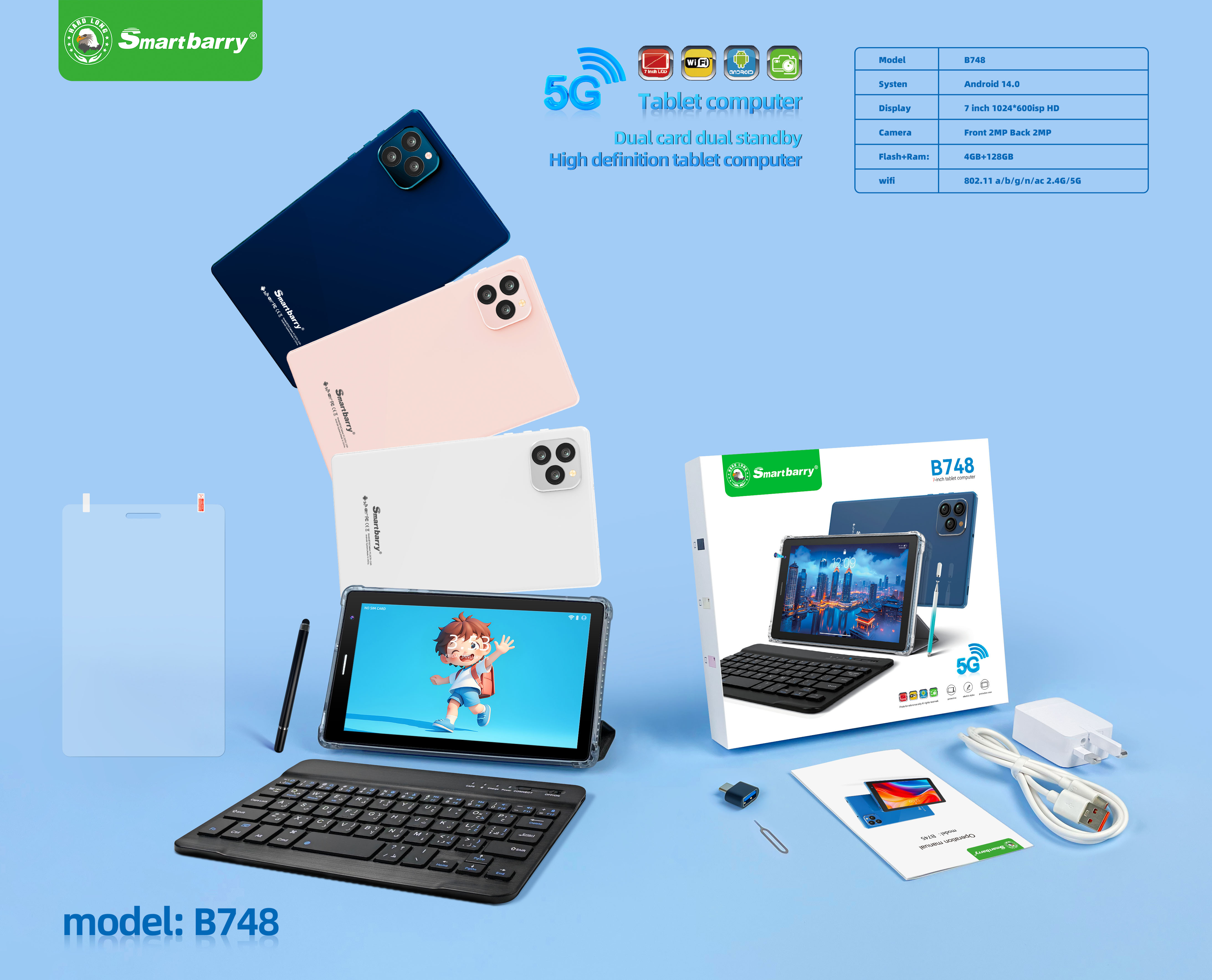 Adult Tablet B748,nodizz