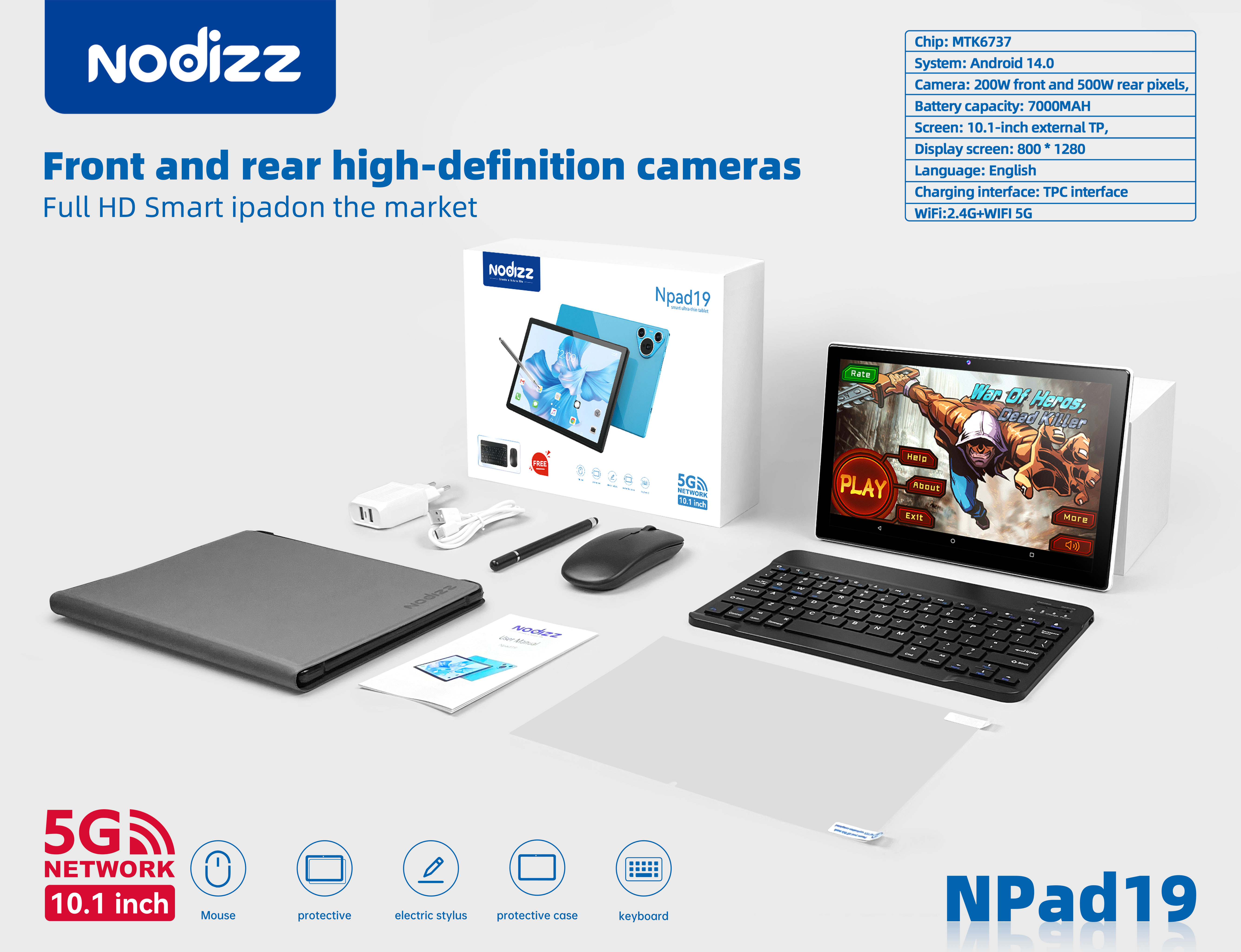 Adult tablet computer Npad19,nodizz