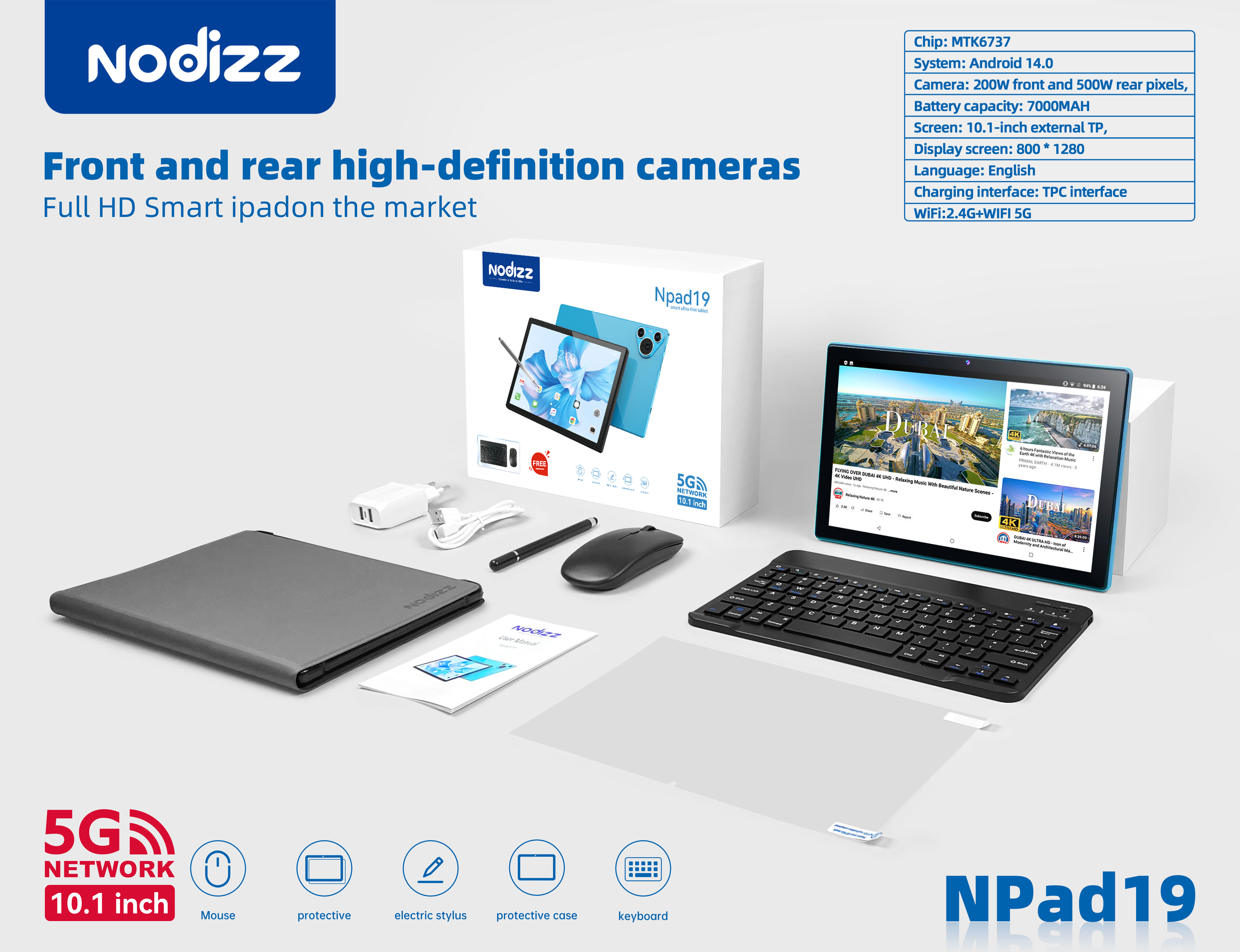 Adult tablet computer Npad19,nodizz