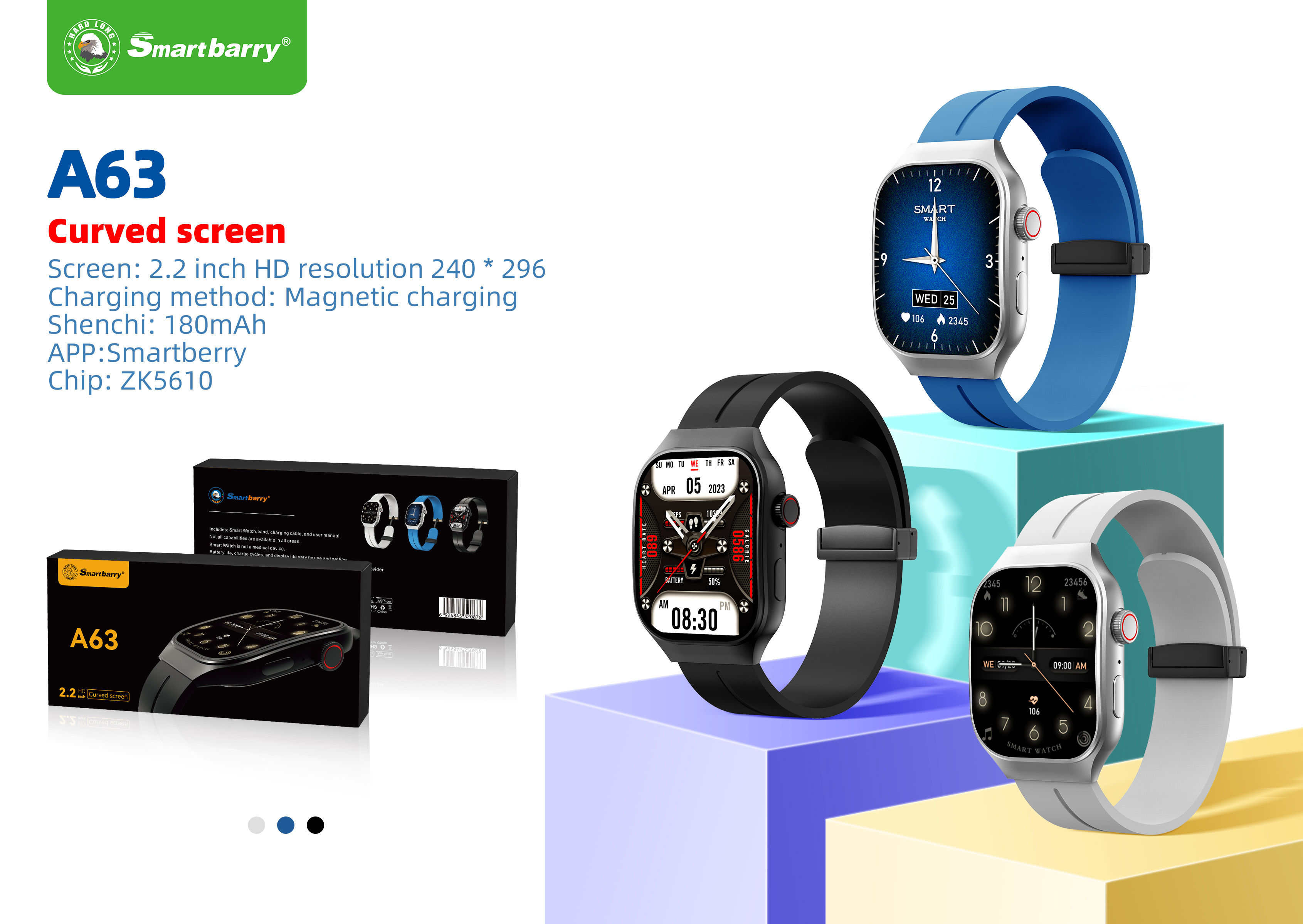 Smart Watch A63,nodizz