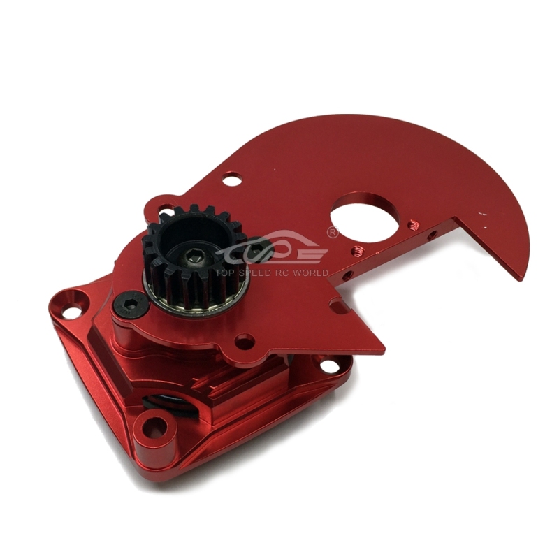 TOP SPEED RC WORLD Clutch Bell and Gear Plate Set Red Fit Hpi Baja RV KM 5B 5T 5SC