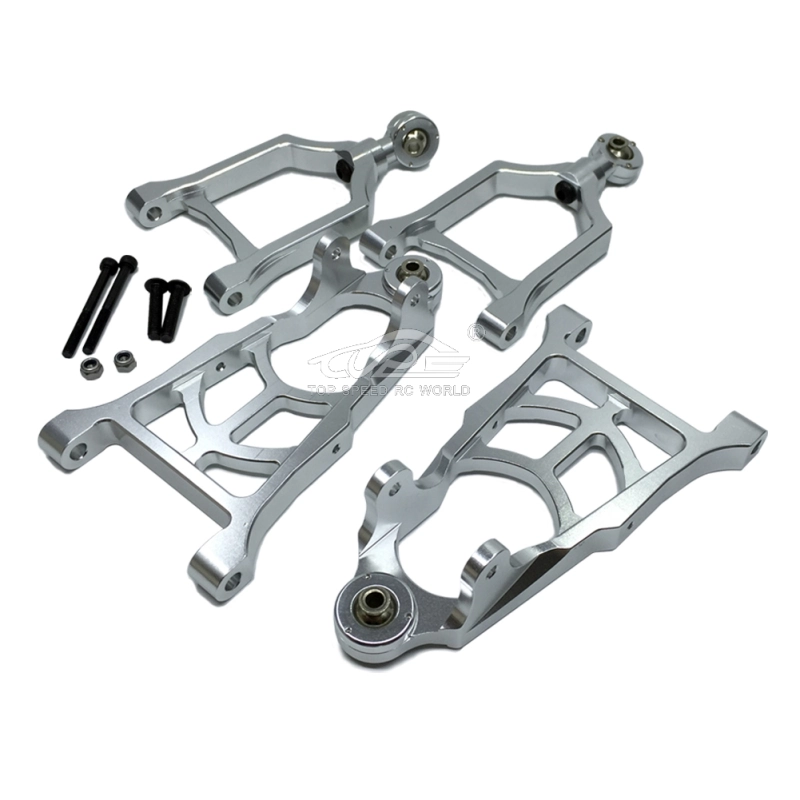 TOP SPEED RC WORLD Alloy Front Suspension A-Arm Set for 1/5 RC HPI ROVAN KM Rofun Baja 5B 5T 5SC Buggy Truck Parts