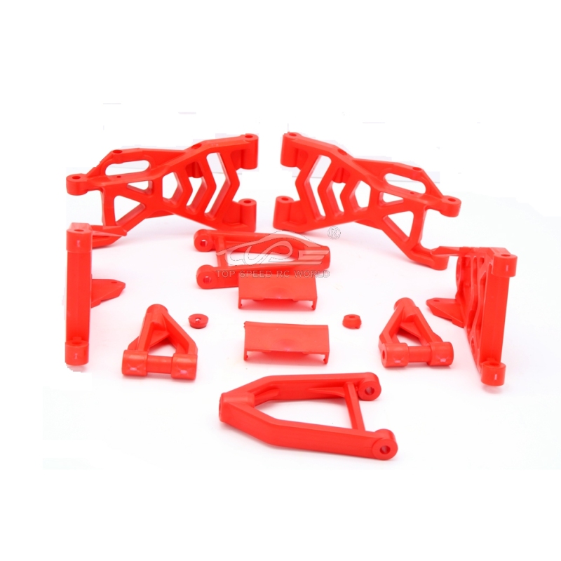 TOP SPEED RC WORLD High strength nylon front and rear suspension arm set for 1/5 hpiROVAN KINGMOTOR ROFUN baja 5b 5t 5sc rc car parts