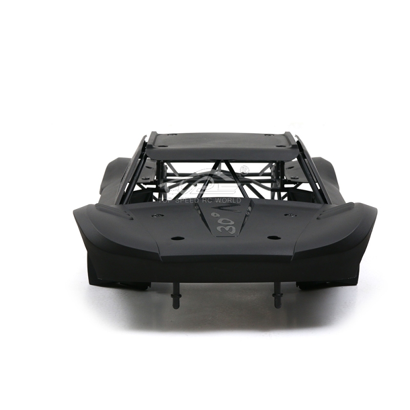 TOP SPEED RC WORLD Body Completely set Include rollcage and bodyshell Black for Losi 5ive T