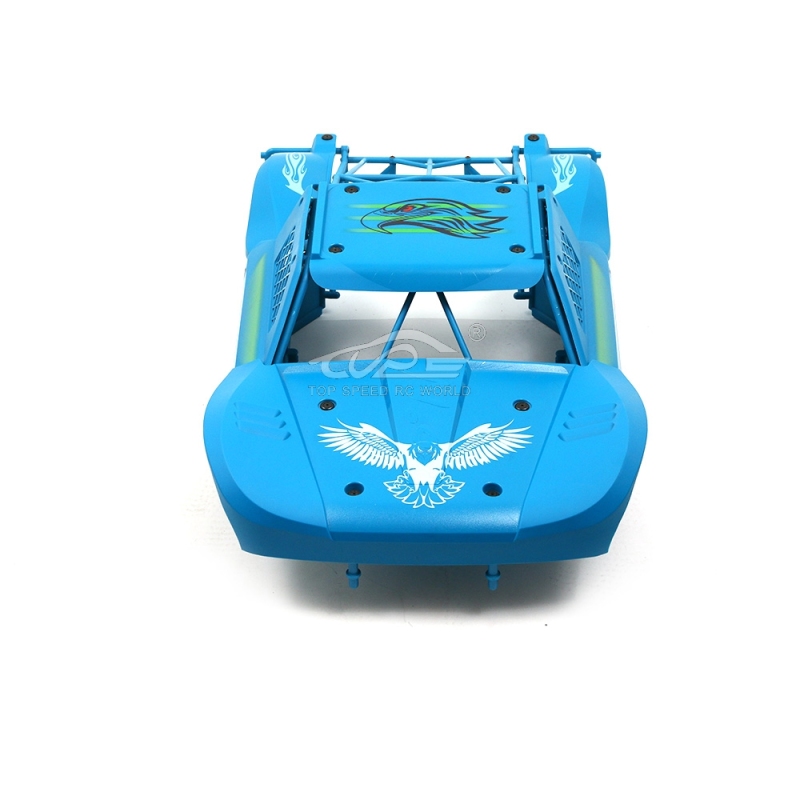 TOP SPEED RC WORLD Body Completely set Include rollcage and bodyshell Blue for Losi 5ive T