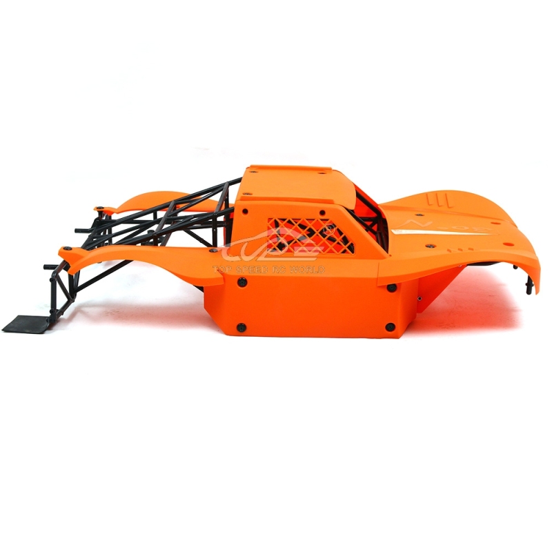 TOP SPEED RC WORLD Body Completely set Include rollcage and bodyshell Orange for Losi 5ive T