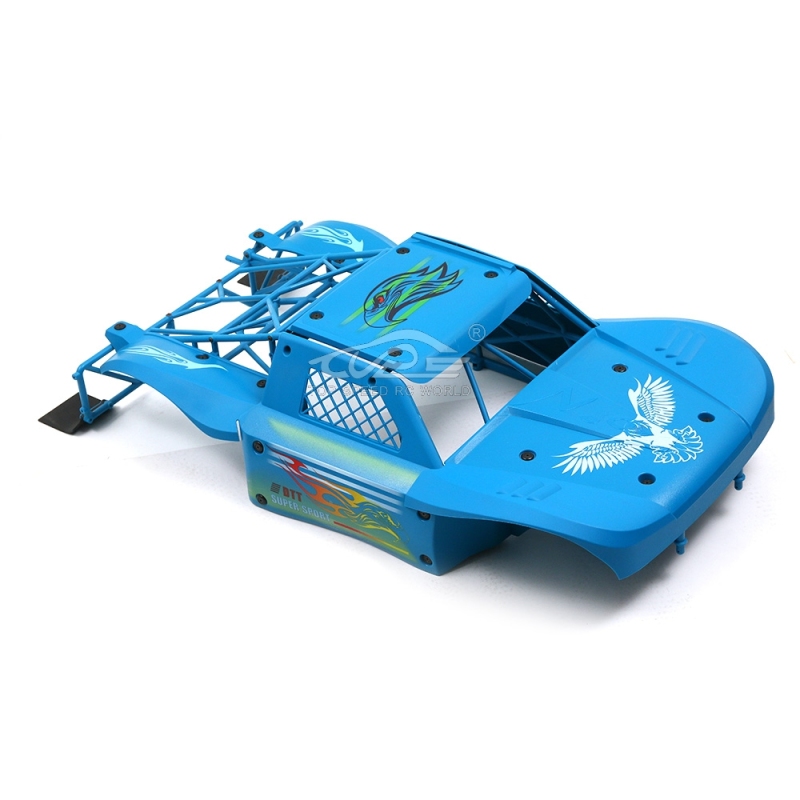 TOP SPEED RC WORLD Body Completely set Include rollcage and bodyshell Blue for Losi 5ive T