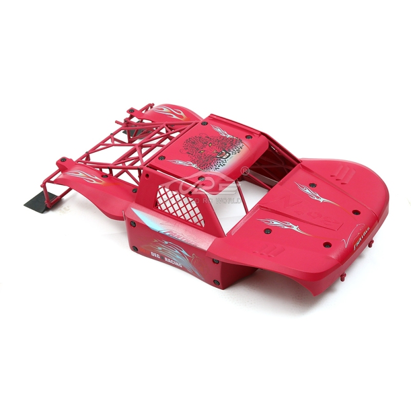 TOP SPEED RC WORLD Body Completely set Include rollcage and bodyshell Pink for Losi 5ive T