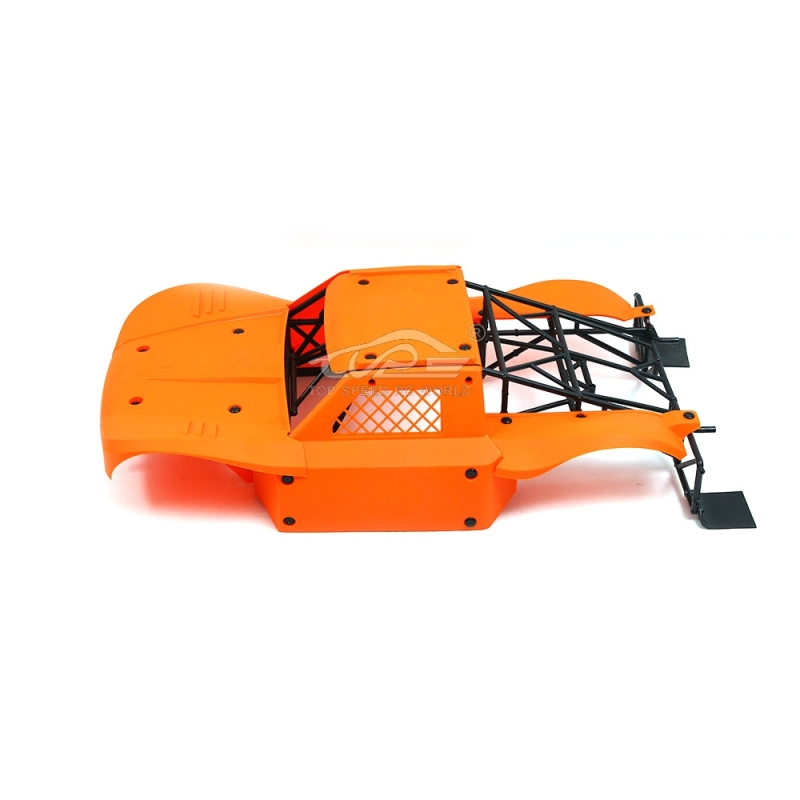 TOP SPEED RC WORLD Body Completely set Include rollcage and bodyshell Orange for Losi 5ive T