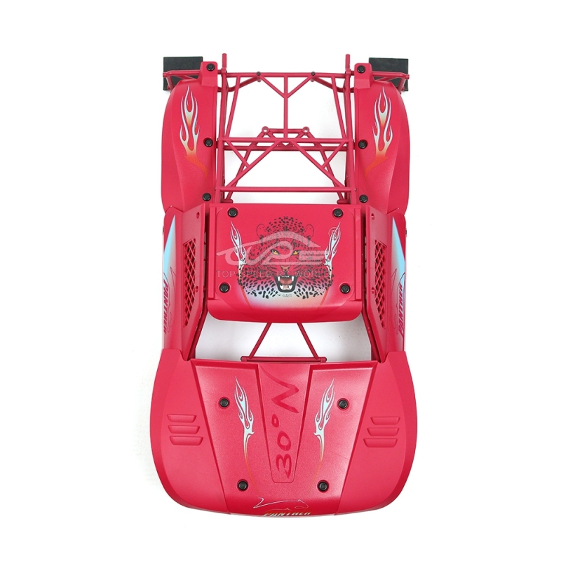 TOP SPEED RC WORLD Body Completely set Include rollcage and bodyshell Pink for Losi 5ive T