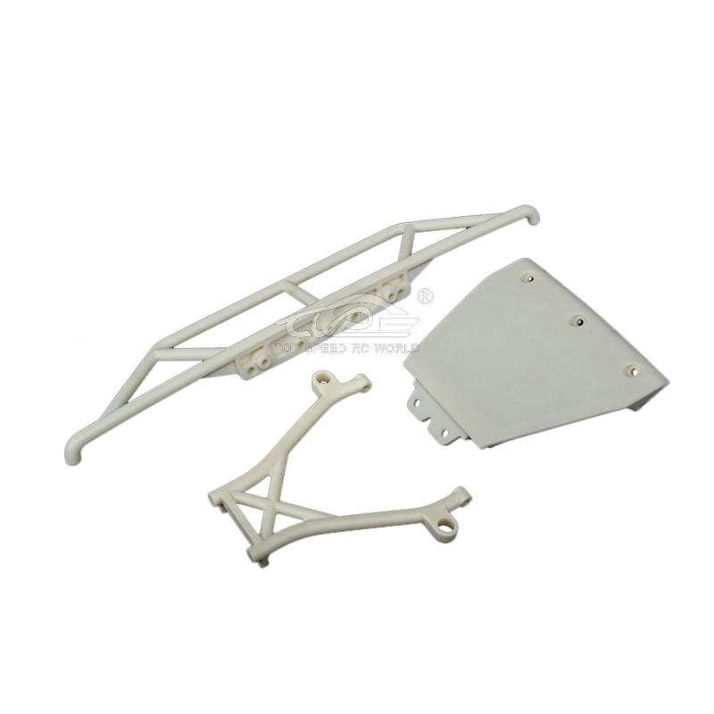 TOP SPEED RC WORLD Nylon front bumper kit White  for Losi 5ive T