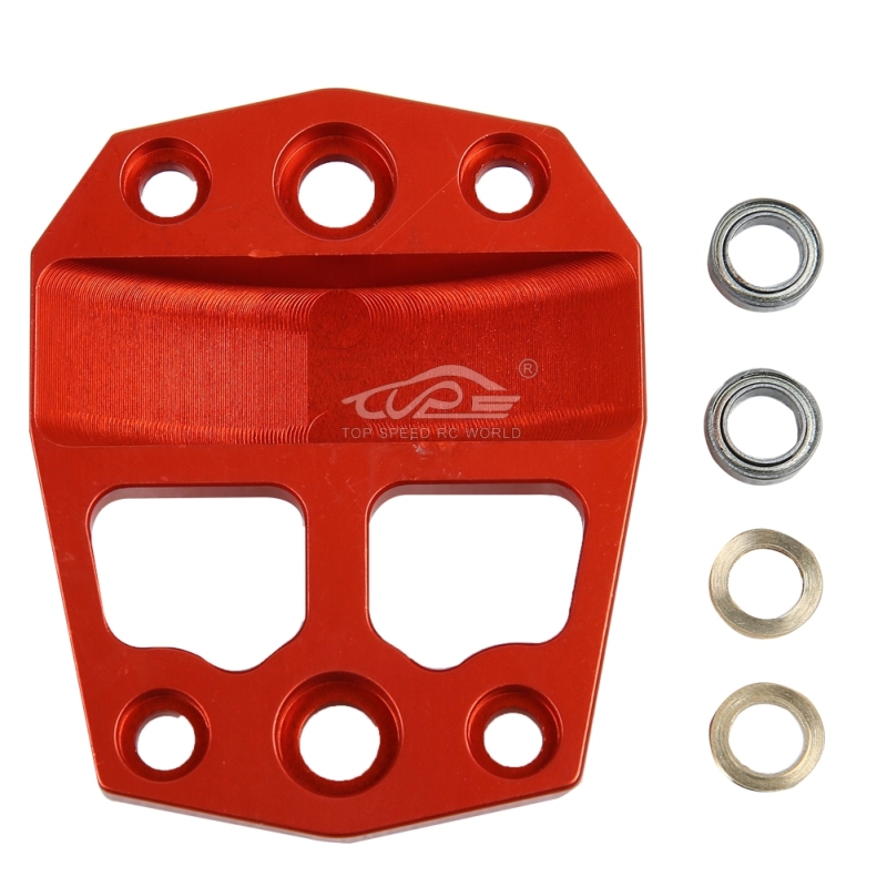 Metal center differential gear cover Orange Red for Losi 5ive T