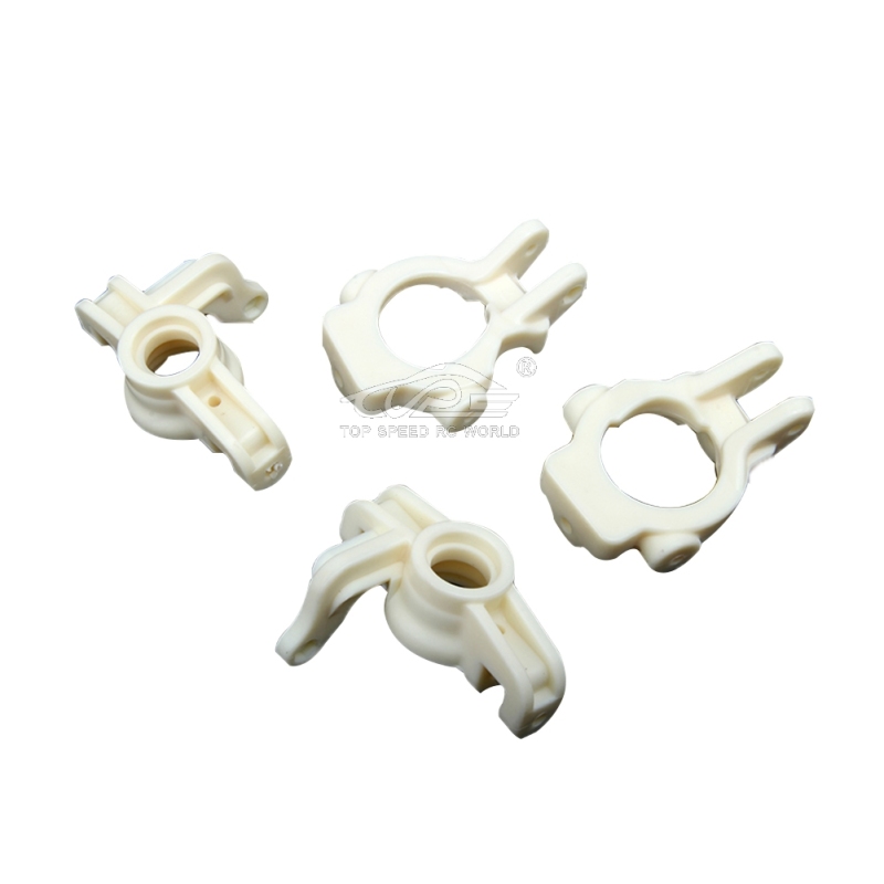Nylon Front hub holder and Spindle Knuckles set White for Losi 5ive T
