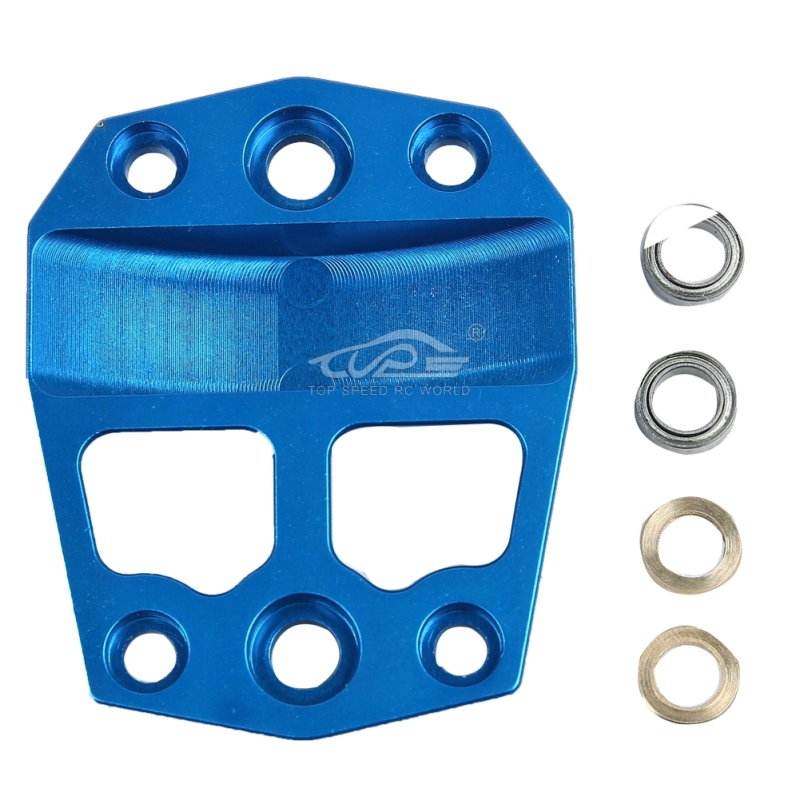 Metal center differential gear cover blue for Losi 5ive T