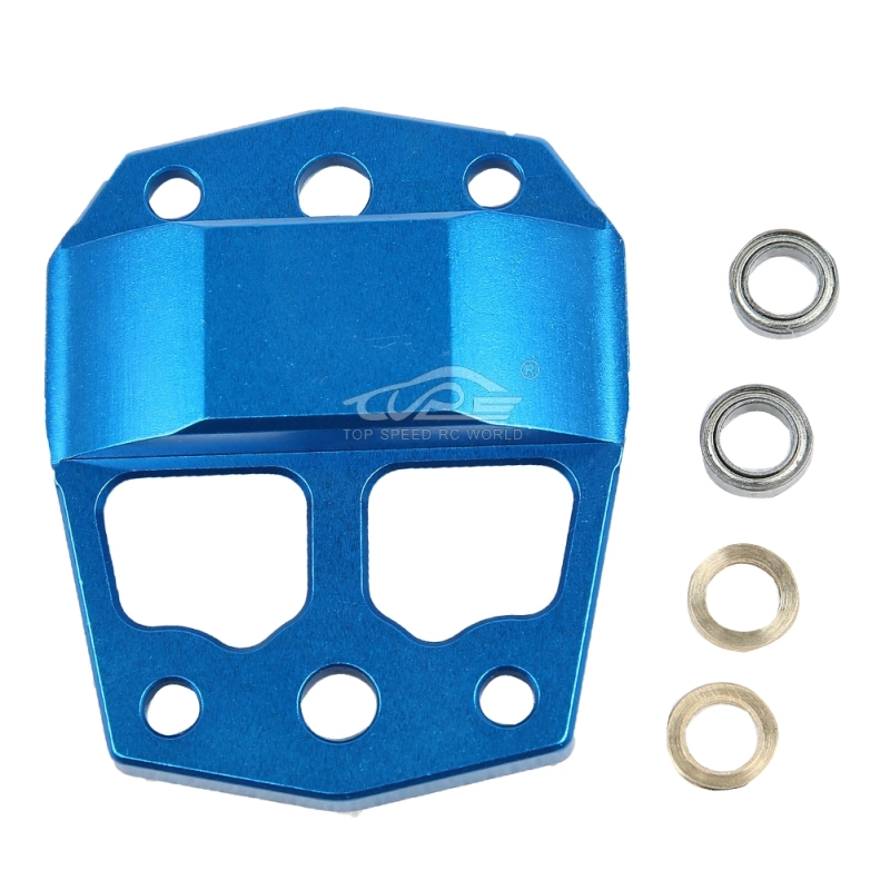 Metal center differential gear cover blue for Losi 5ive T