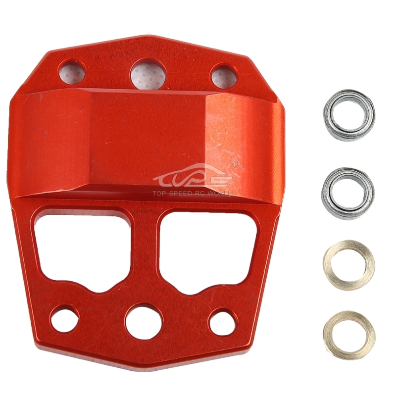 Metal center differential gear cover Orange Red for Losi 5ive T