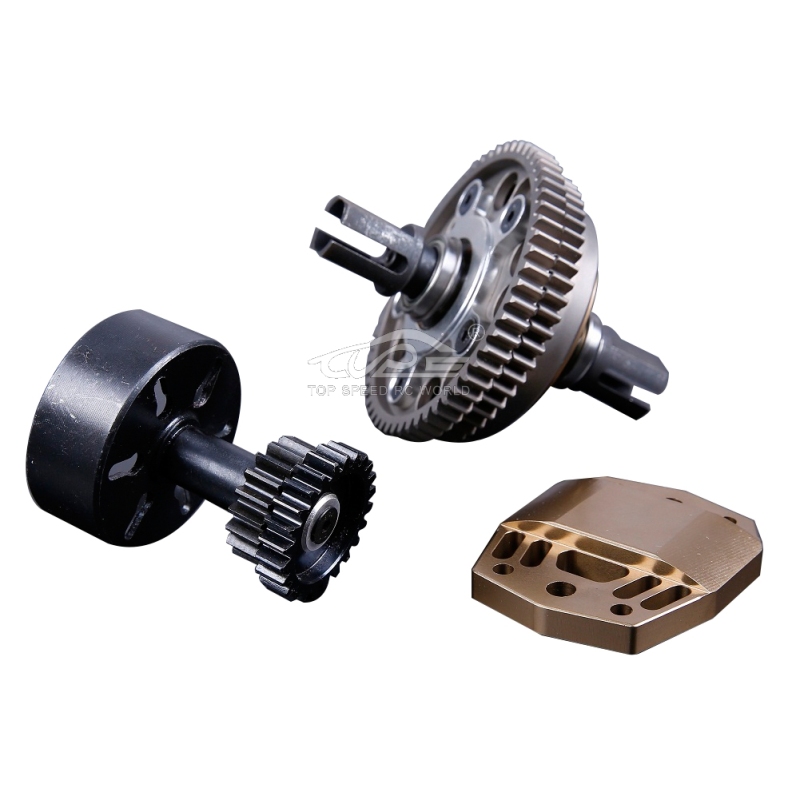 Alloy 2 Speed Gear System Titanium for Losi 5ive T