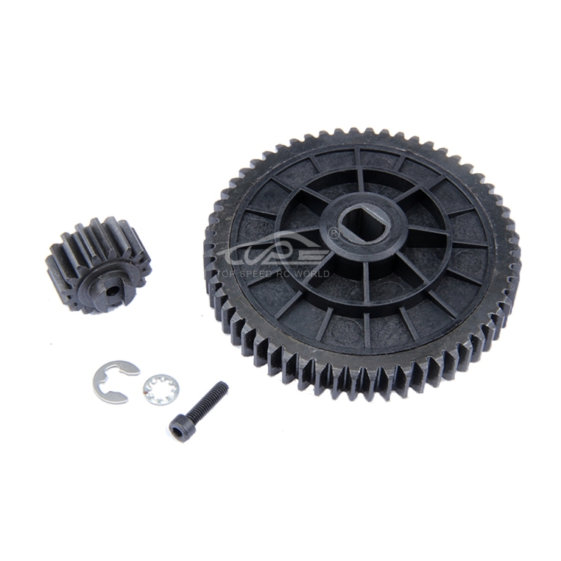 TOP SPEED RC WORLD 58T/16T Metal High Torque Spur Gear Set Fit for 1/5 HPI ROVAN KM ROFUN BAJA 5B 5T 5SC SS TRUCK RC CAR PARTS