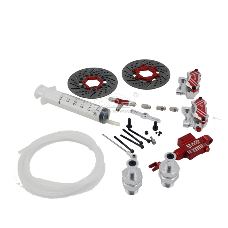 Front Hydraulic braking system set fit 1/5 hpi rovan baja 5b 5t parts