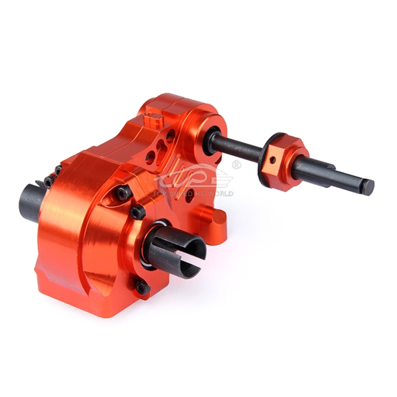 TOP SPEED RC WORLD Complete Gear Box with Heavy-Duty Diff Gears for 1/5 HPI Baja 5B 5T 5SC