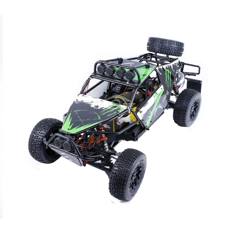 Alloy Roll cage kit/Plastic Green image windows with lamp for Hpi Baja 5T 5SC