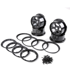 TOP SPEED RC WORLD Four generation wheel hubs,beadlocks kit for 1/5 hpi baja 5t 5sc