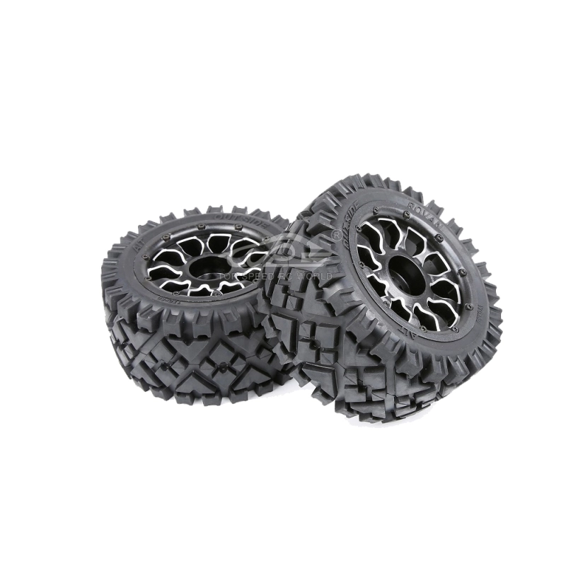 Rear tire (metal wheel hub) X2pcs/set for 1/5 hpi baja 5b rc car parts