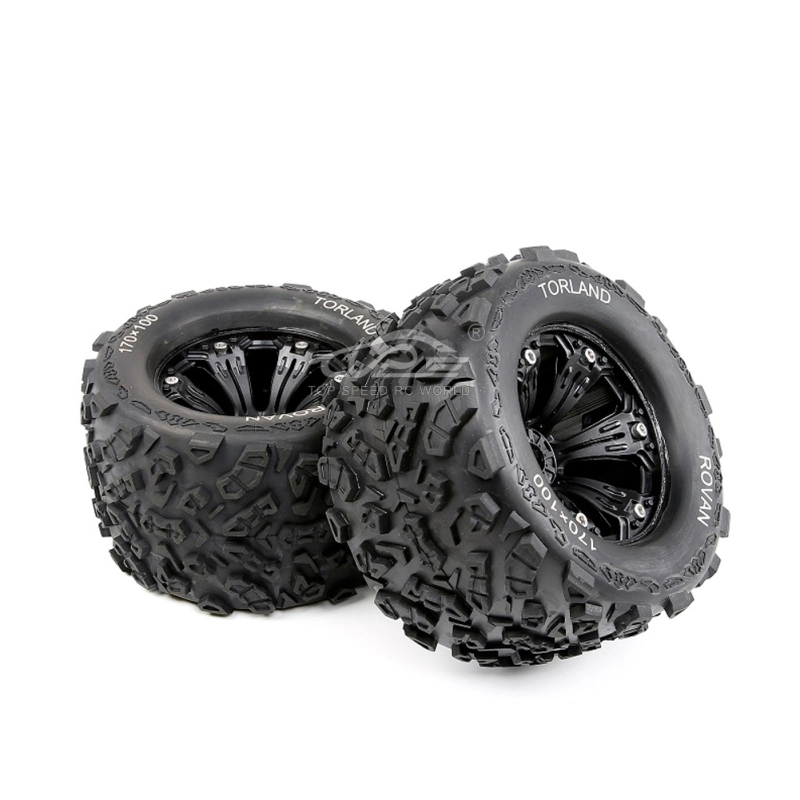 TOP SPEED RC WORLD Knobby tyres for 1/8 rovan TORLAND rc car parts