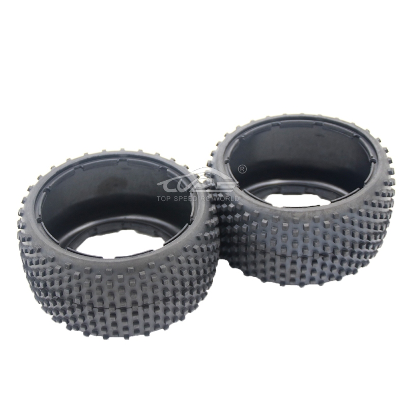 TOP SPEED RC WORLD Rear Dirt Tire Skin 2PCS Fit 1/5 RC Buggy HPI BAJA Rovan Rofun KM 5B 170x80mm