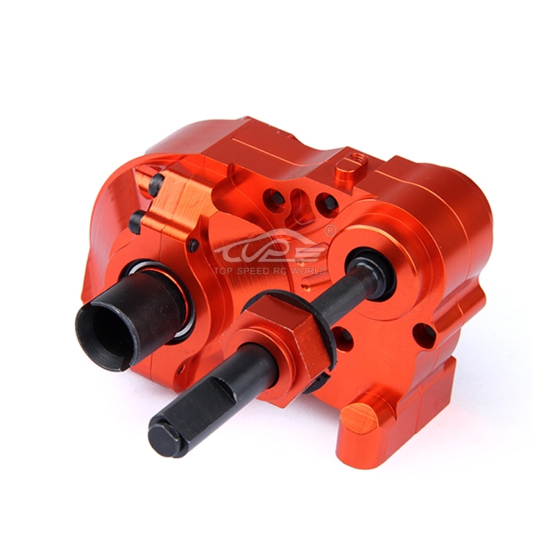 TOP SPEED RC WORLD Complete Gear Box with Heavy-Duty Diff Gears for 1/5 HPI Baja 5B 5T 5SC