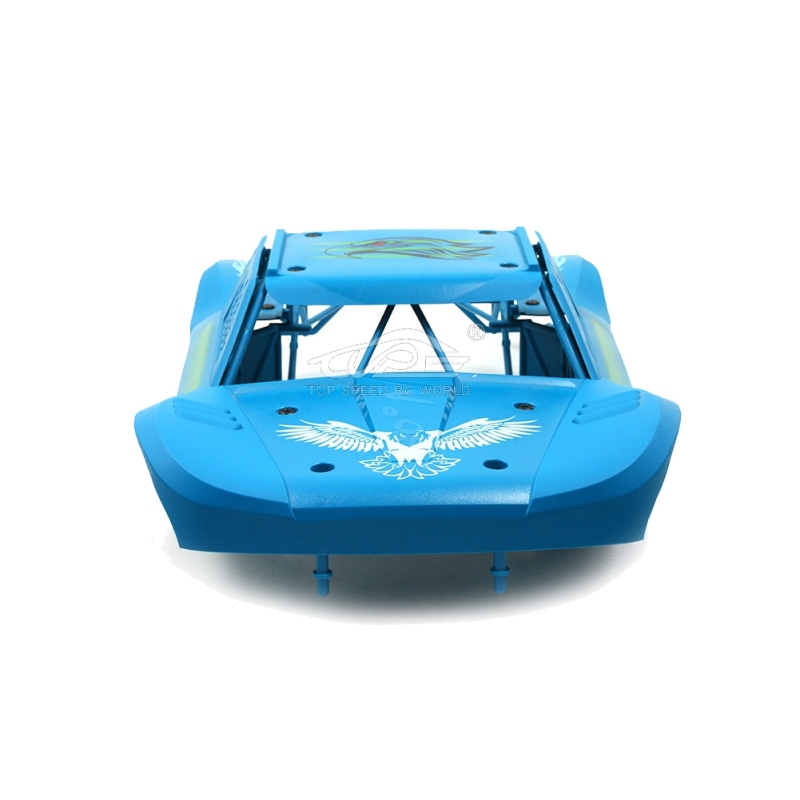 TOP SPEED RC WORLD Body Completely set Include rollcage and bodyshell Blue for Losi 5ive T