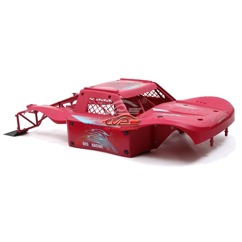 TOP SPEED RC WORLD Body Completely set Include rollcage and bodyshell Pink for Losi 5ive T