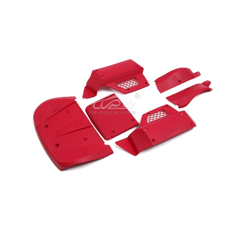 TOP SPEED RC WORLD Bodyshell Red Color for Losi 5ive T