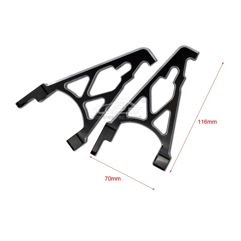 TOP SPEED RC WORLD CNC metal rear shock tower set for HPI Rovan KM 1/5 Rc Buggies Baja 5B 5T 5SC