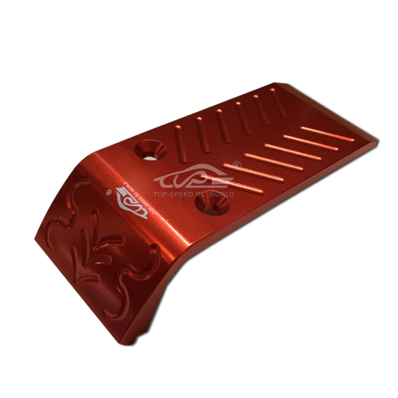 TOP SPEED RC WORLD Alloy CNC Front Guard Orange Red for 1/5 RC Hpi Baja Rovan King Motor 5B