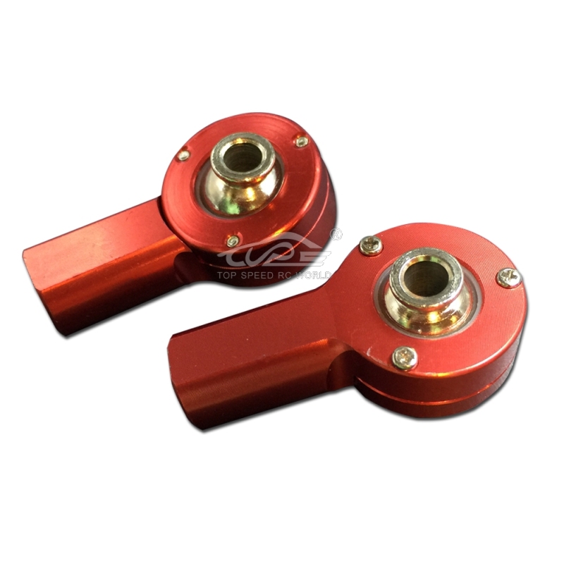 TOP SPEED RC WORLD Alloy Rear Rod End Reddish Orange for 1/5 RC Hpi Baja RV KM 5B